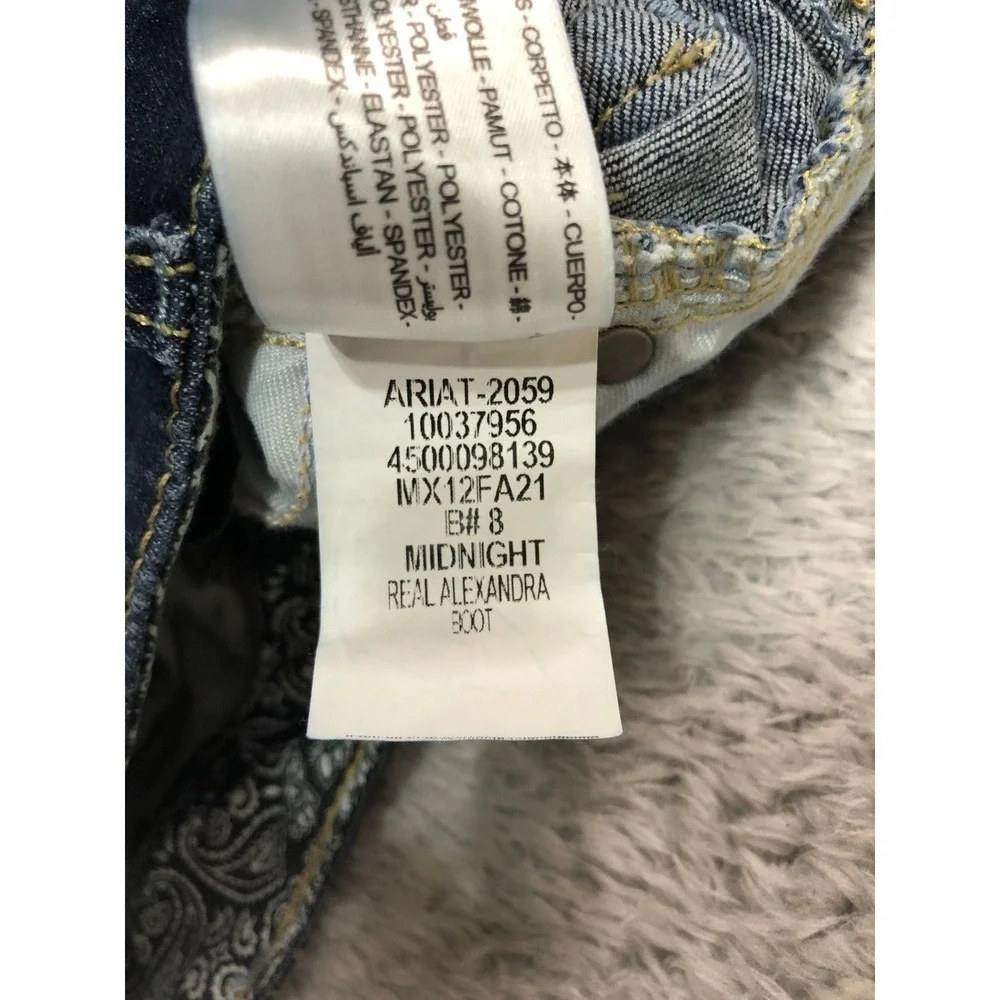 Ariat Jeans Womens 27S (27x27) Blue Bootcut Real Alexandra Denim